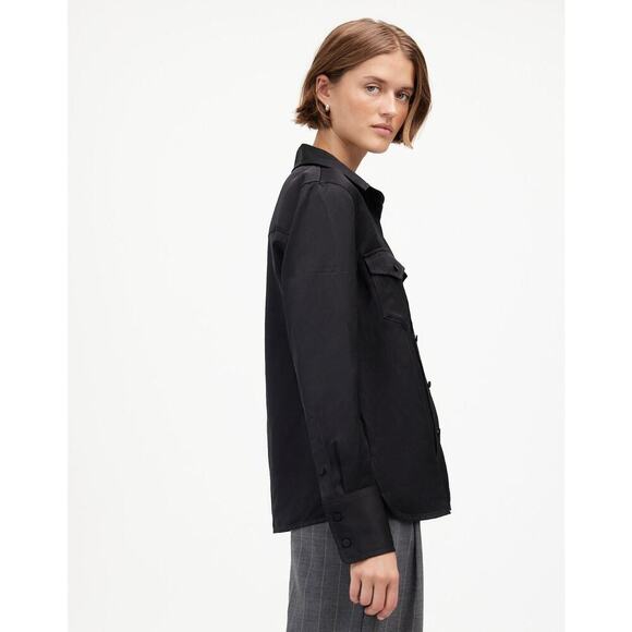 NWT Madewell Western Shirt in Linen Blend - MSRP $128 - Size 2 - Picture 2 of 4